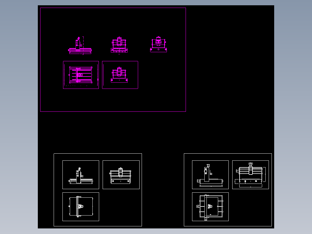 cnc1雕刻机设计图 CAD