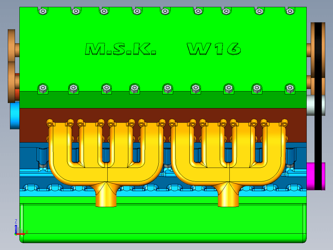 MSK W16缸发动机