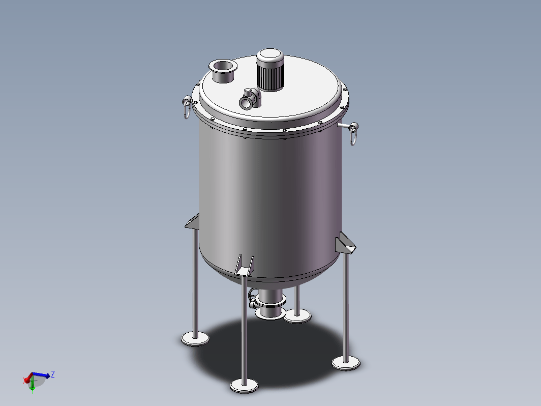 搅拌罐三维SW2016无参