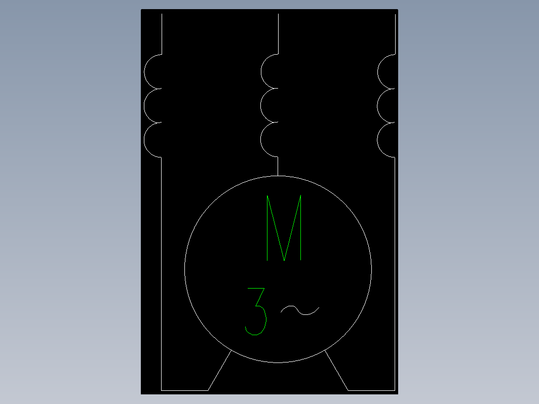 电气符号  三相交流串励电动机
