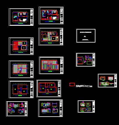 一套复式家装全图的CAD图