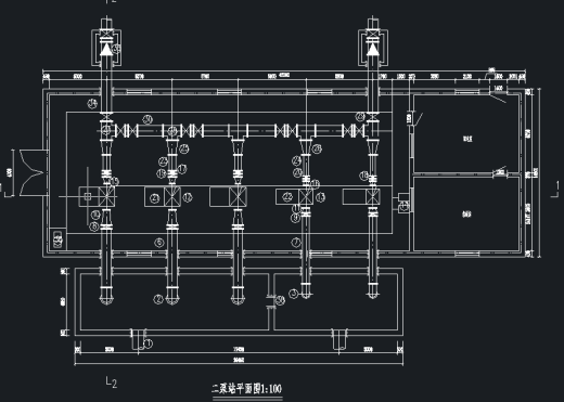 某市给水工程二级水泵站设计+CAD+说明书缩略图