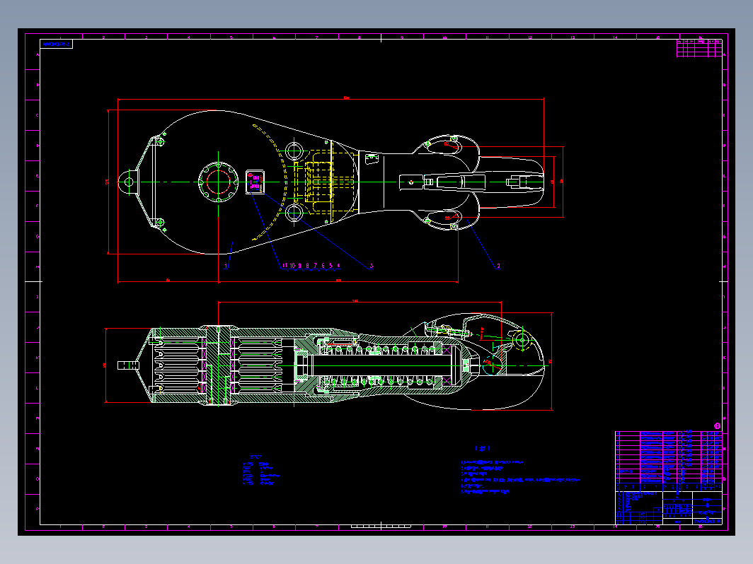 石油机械厂游车大钩CAD图纸