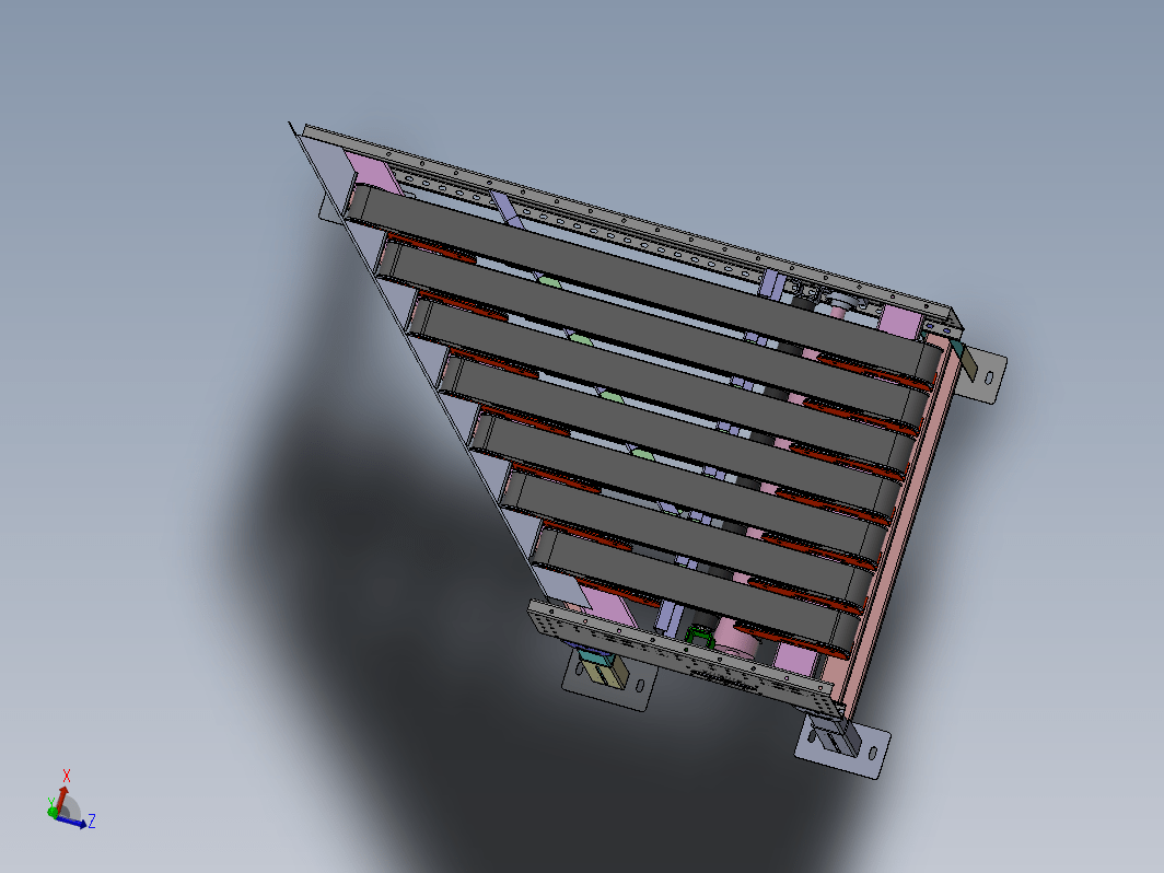 梯形给料上料系统斜皮带输送机3D供包窄带