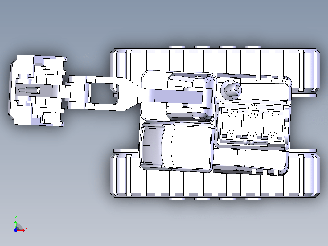 catia挖掘机模型