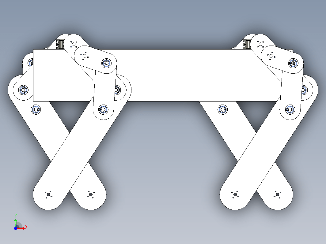 简易四足机器狗结构 Quadruped Robot Dog