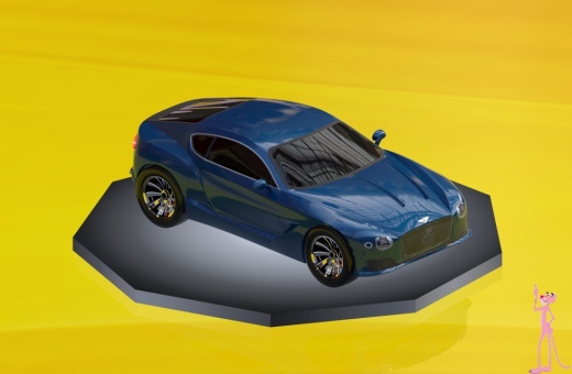 简易Bentley EXP轿车外壳造型缩略图