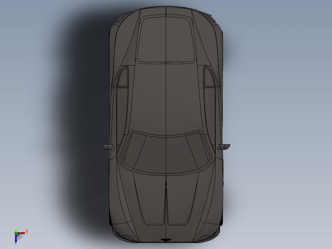 简易Bentley EXP轿车外壳造型