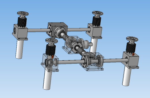 500x500mm垂直移动机制工作台