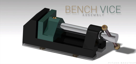 虎钳台钳卡钳-bench-vice-assembly-20 2 CATIA