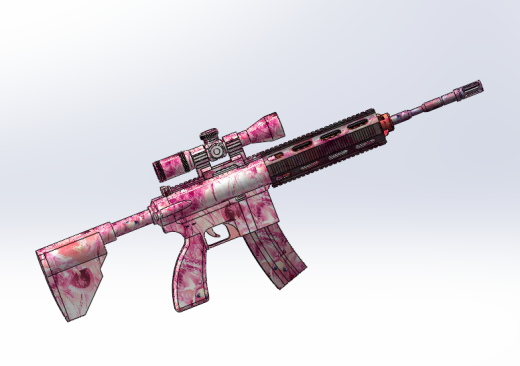 M416玩具枪（初音未来贴纸）