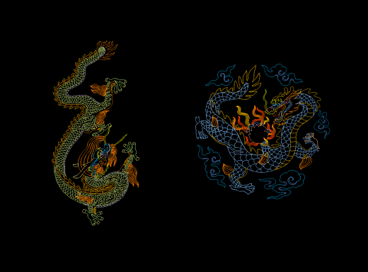 传统龙图案