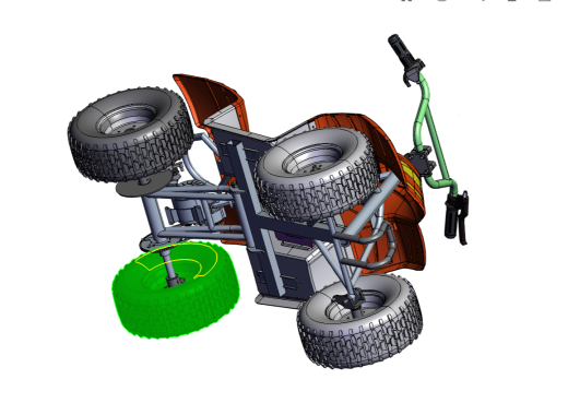 沙滩车完整3D图样，PROE格式【总装图：asm0004.asm.102缩略图