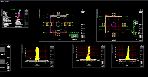 北京观音像结构,建筑图的CAD