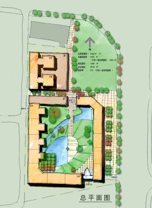 中山市兴中道居住小区CAD建筑施工图纸缩略图