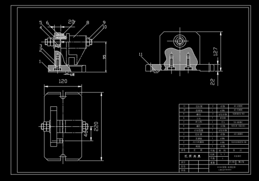 CA6140拨叉-831005夹具(CAD+说明书)