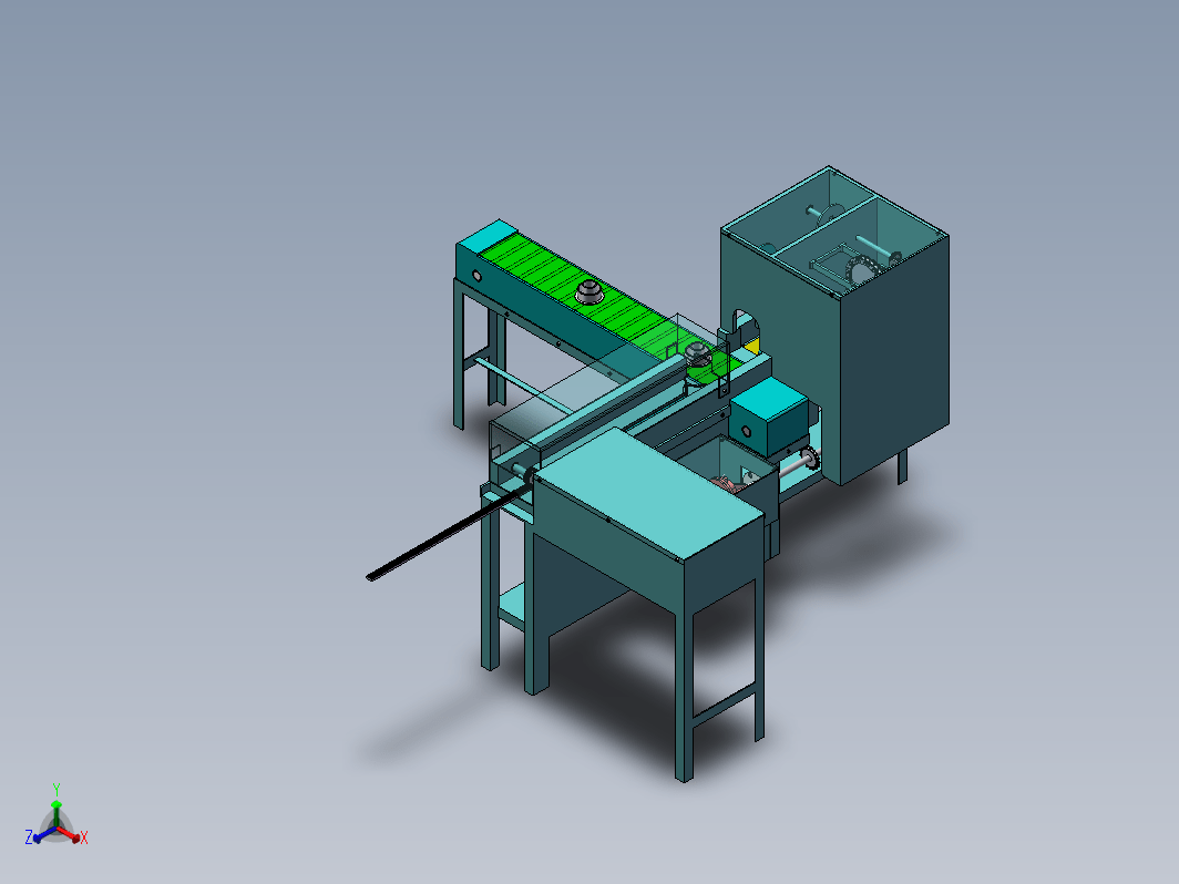 餐具包装纸袋包装机的设计（3D+CAD+说明书）