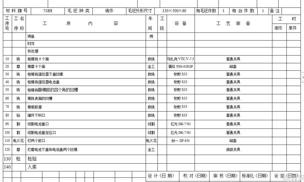 塑料模具遥控器毕业设计（全套）