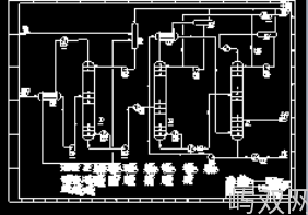 0.1Mta煤制甲醇精馏工艺设计CAD图纸+说明书