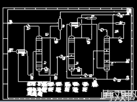 0.1Mta煤制甲醇精馏工艺设计CAD图纸+说明书