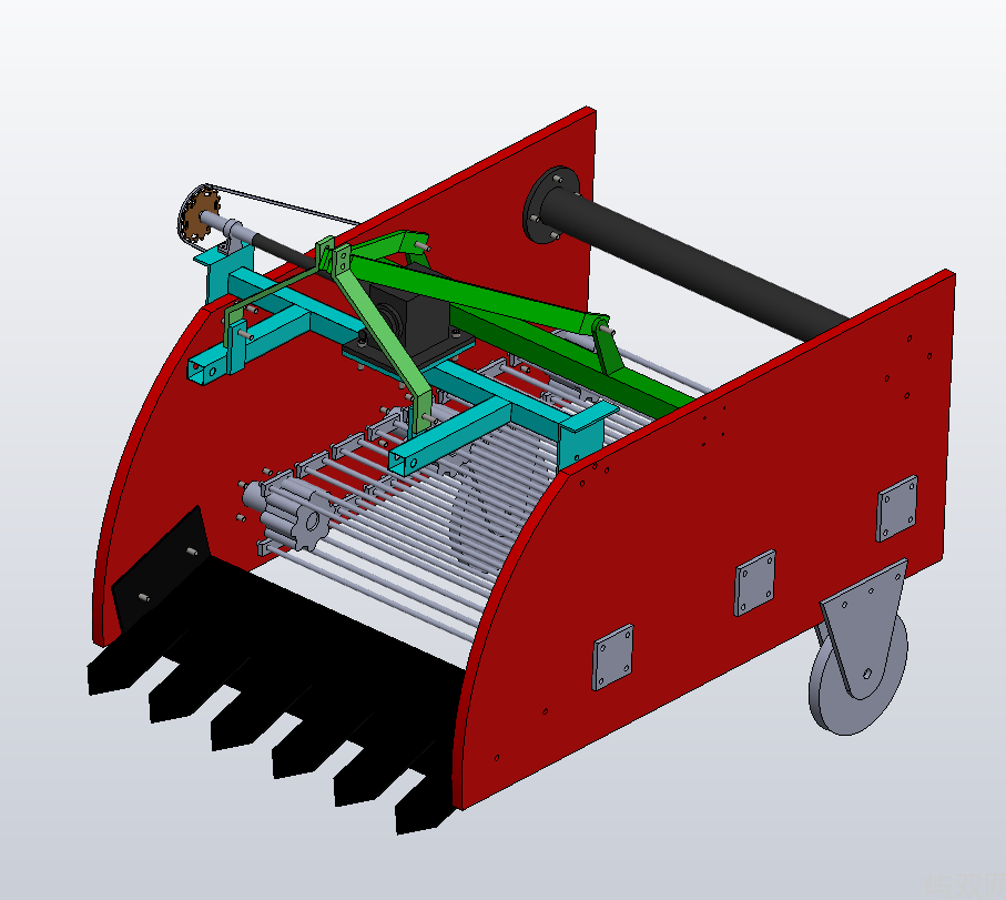 马铃薯收获机的设计【三维图】+CAD+说明书