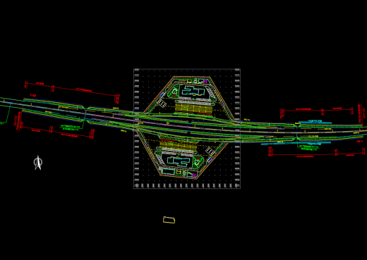 高速公路服务区交通标志标线设计图纸23张_dwg缩略图