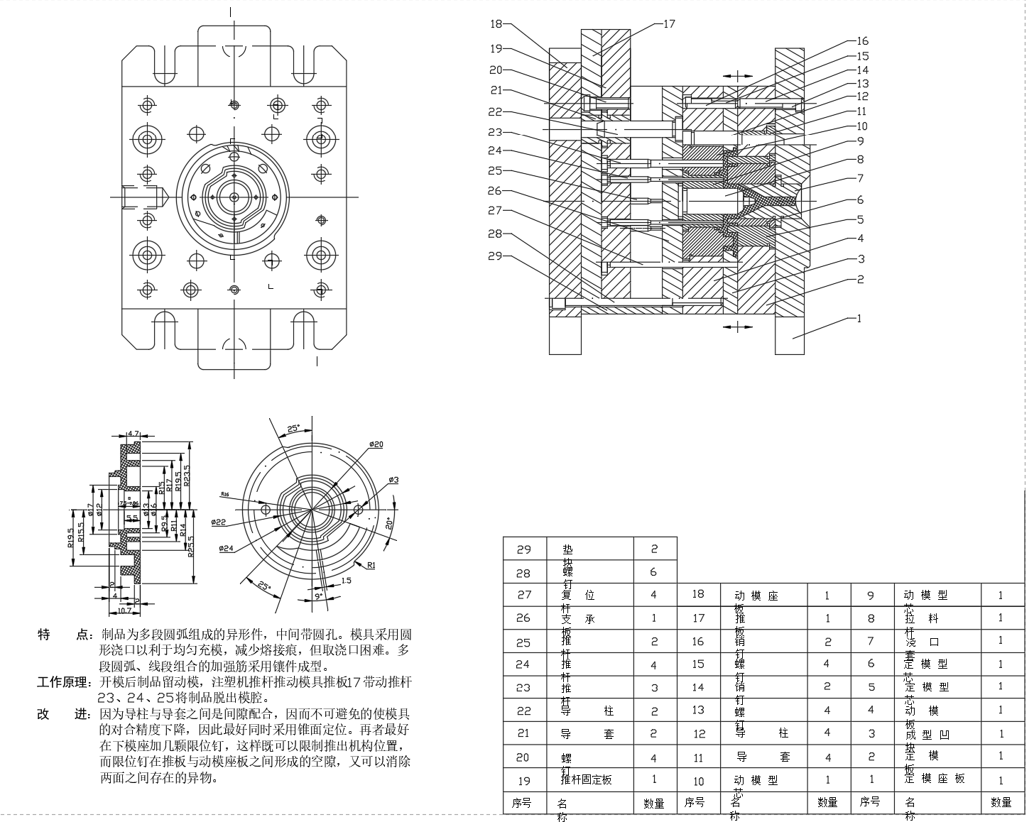 大棘轮注塑模