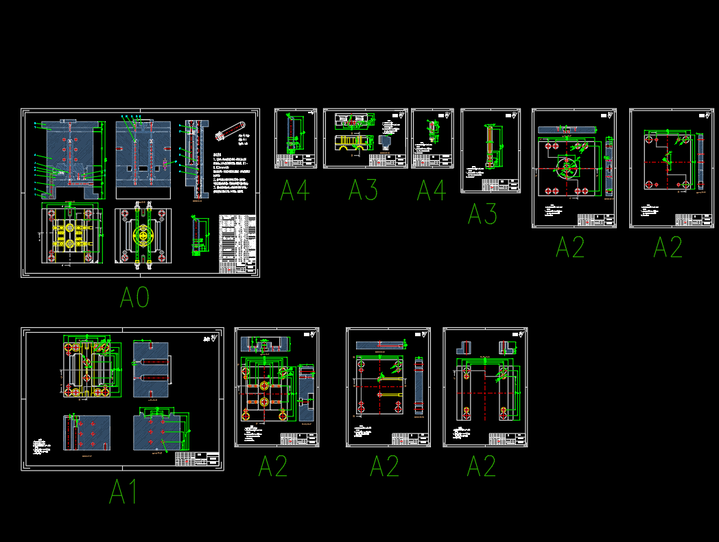 瓶胚注塑模具设计 proe+UG+CAD+说明书