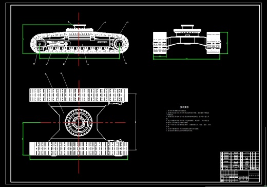 履带式挖掘机 CAD+说明书缩略图