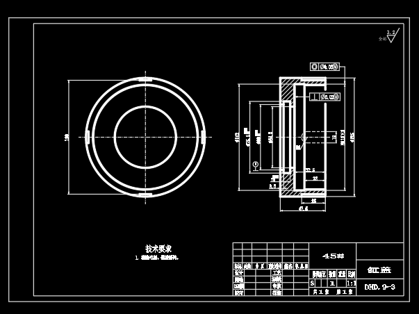 液压油缸cad全套设计图