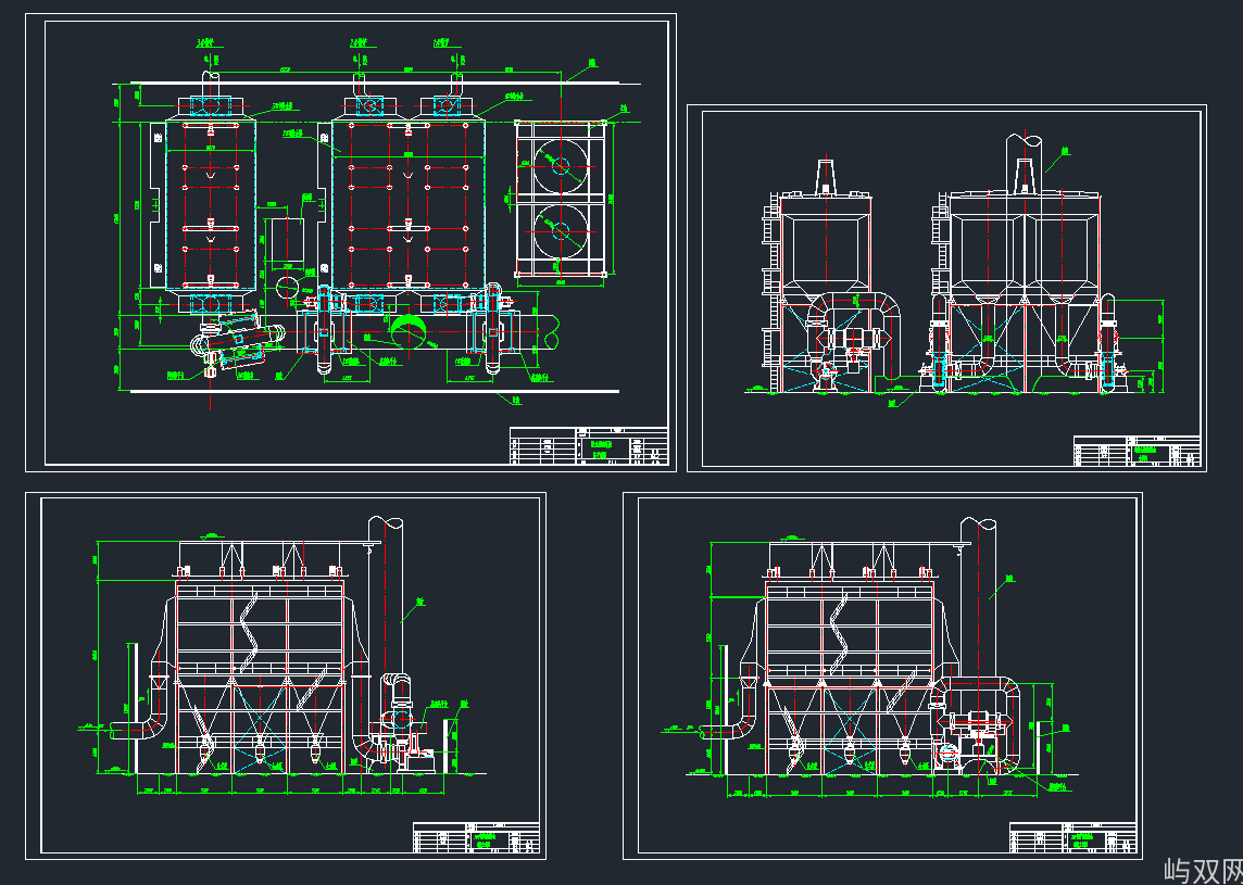 锅炉除尘脱硫系统总图