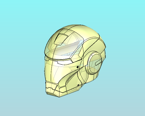 钢铁侠头盔 Catia档