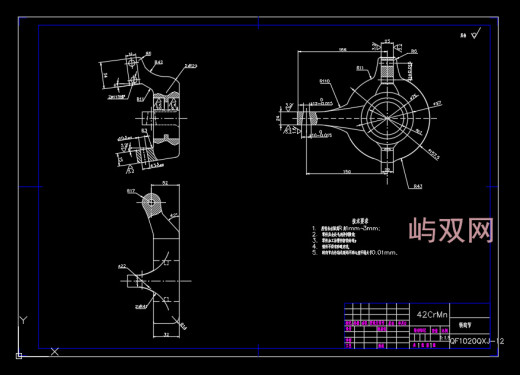 汽车麦弗逊悬架设计CAD+说明书 钢板悬架转向节球笼式万向节减振器活塞滑柱缩略图