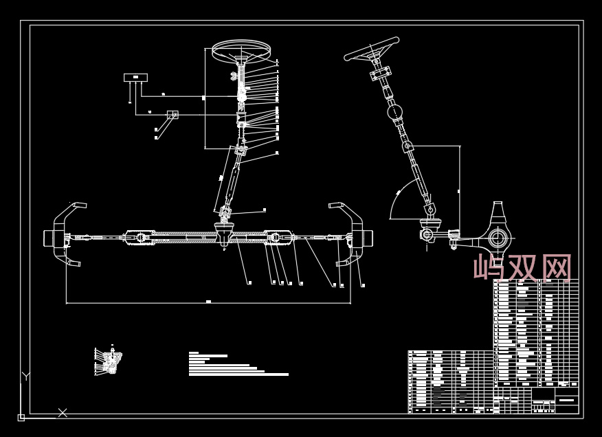 家用汽车电动助力转向系统设计3D+CAD+说明书