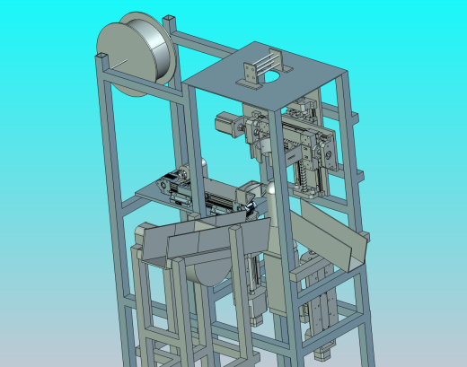 苹果塑料网套包装机3D+CAD+说明书缩略图