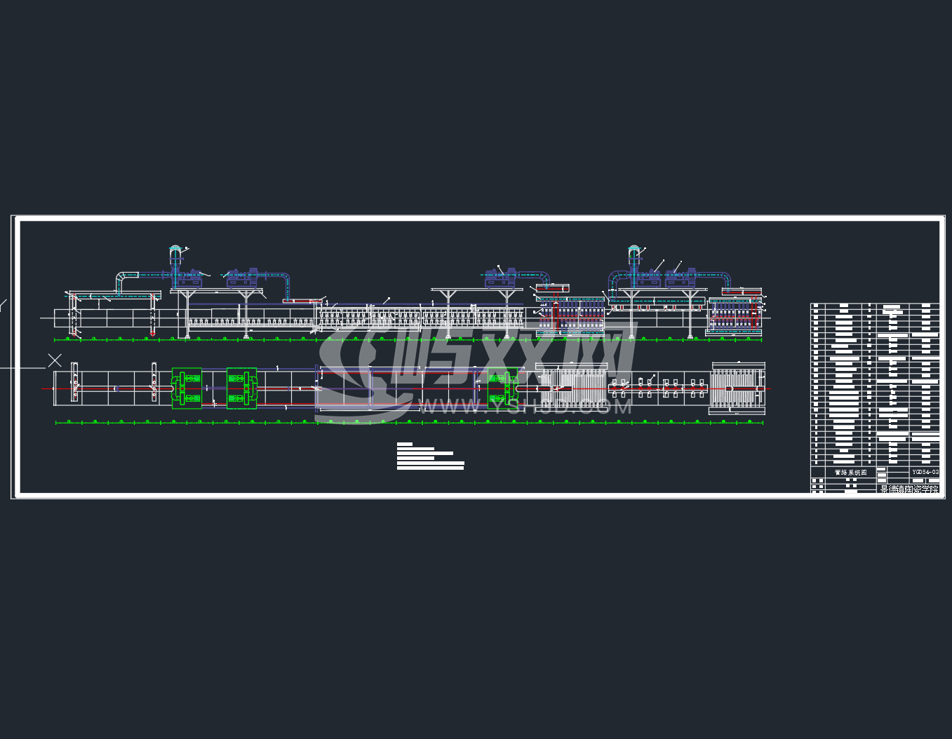 年产70万平米辊道窑设计 CAD+说明书