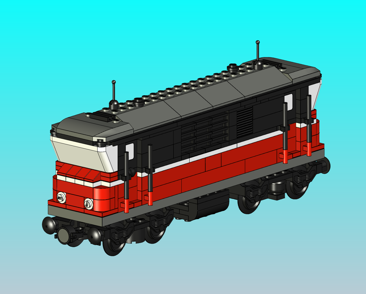 火车头-LEGO Factory - Hobby Train (10183) 23 - Locomotive