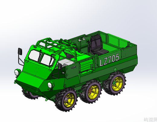 CS／VP16B型山猫6×6全地形总装