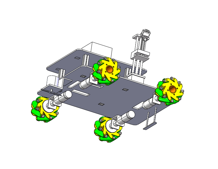 麦克纳姆轮小车sw+CAD