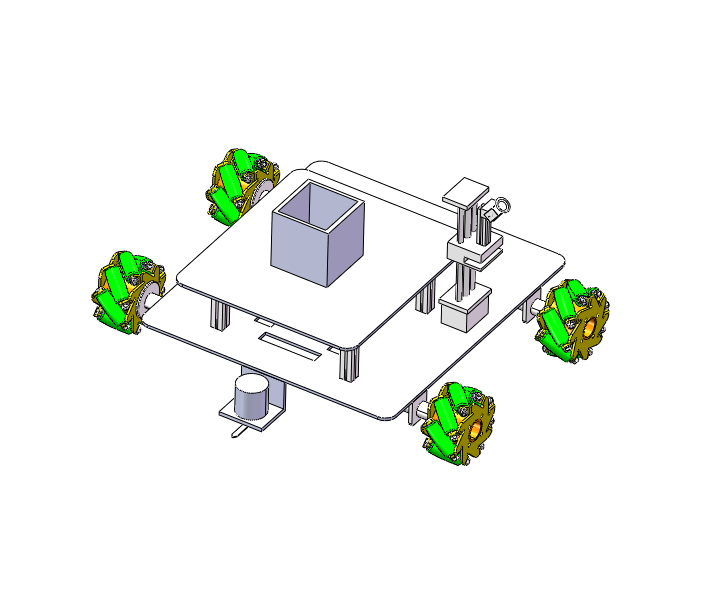 麦克纳姆轮小车sw+CAD