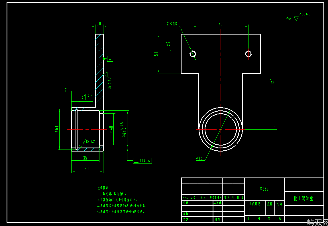 压实附土机构CAD