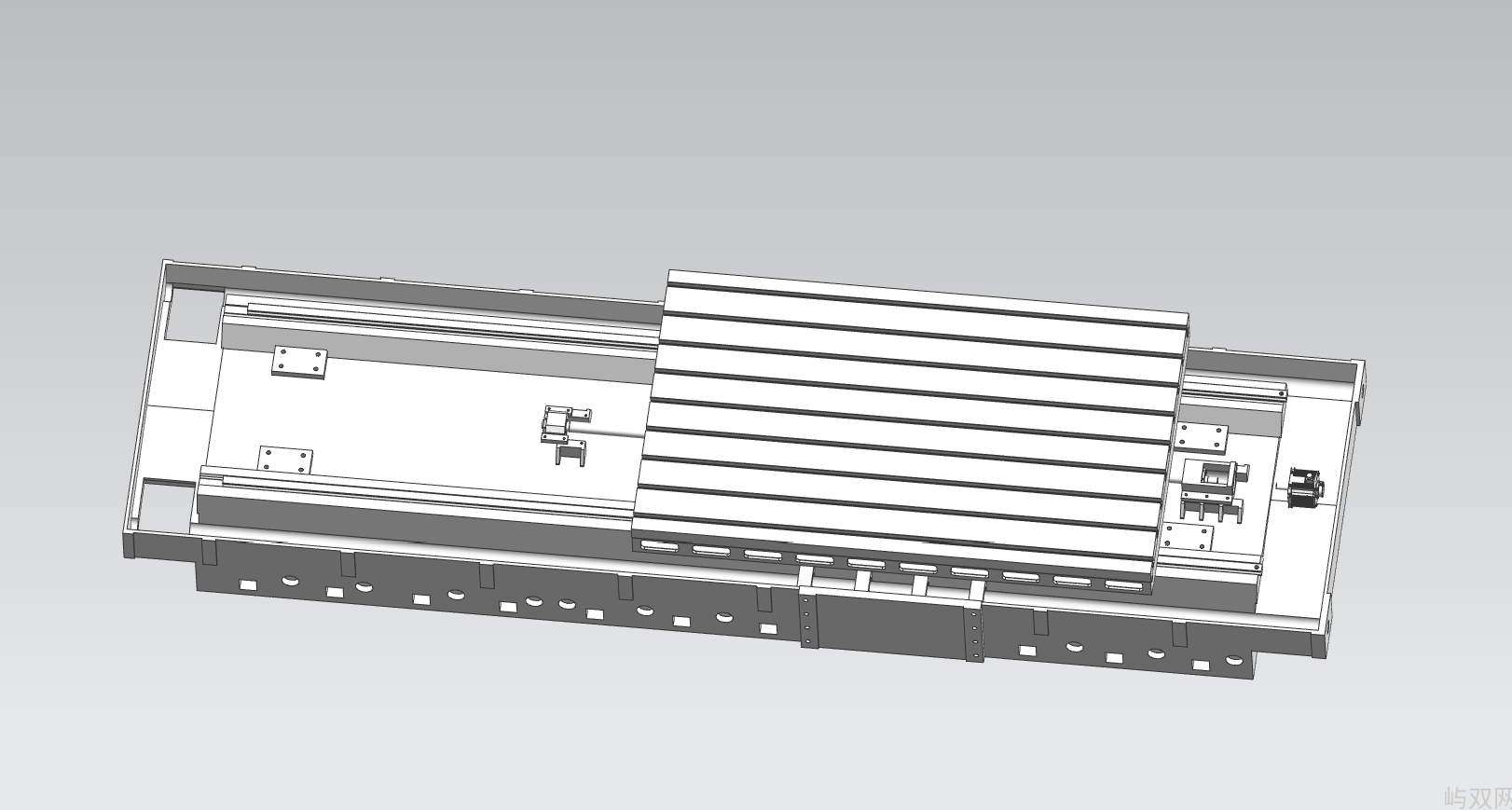 XK2514丝杠导轨、工作台