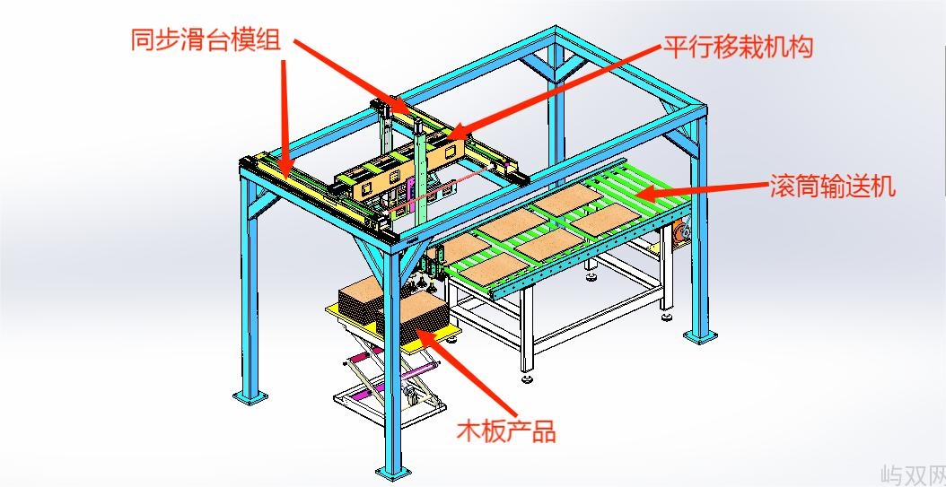 木板自动上料输送机设备