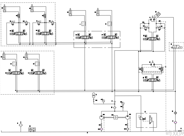 火车卸煤挖掘机器人液压系统设计（SW+CAD+说明书+开题+任务书）
