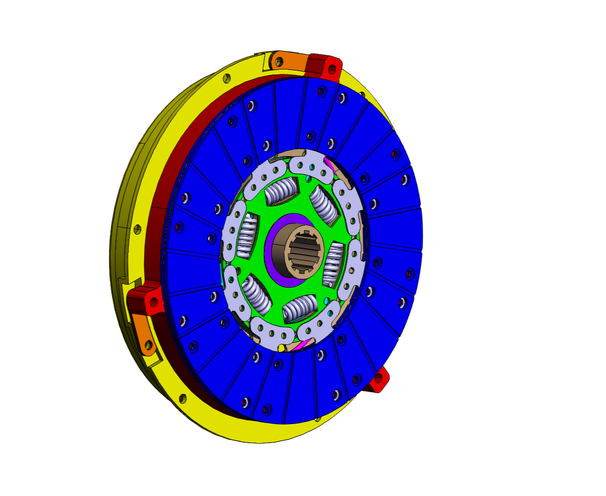 轿车拉式离合器catia