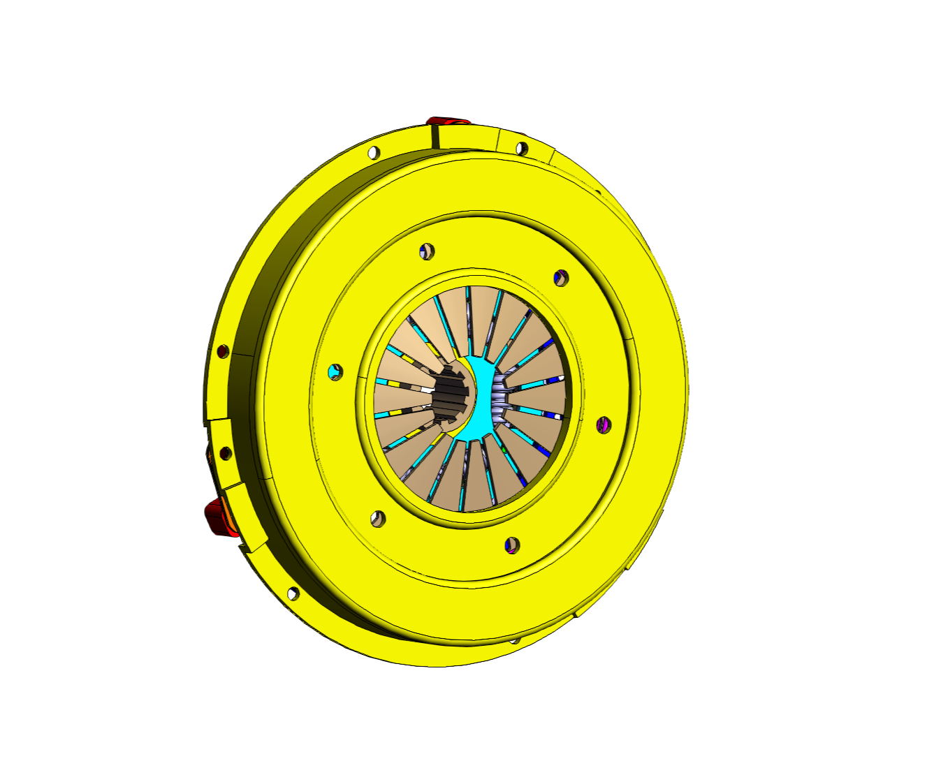 轿车拉式离合器catia