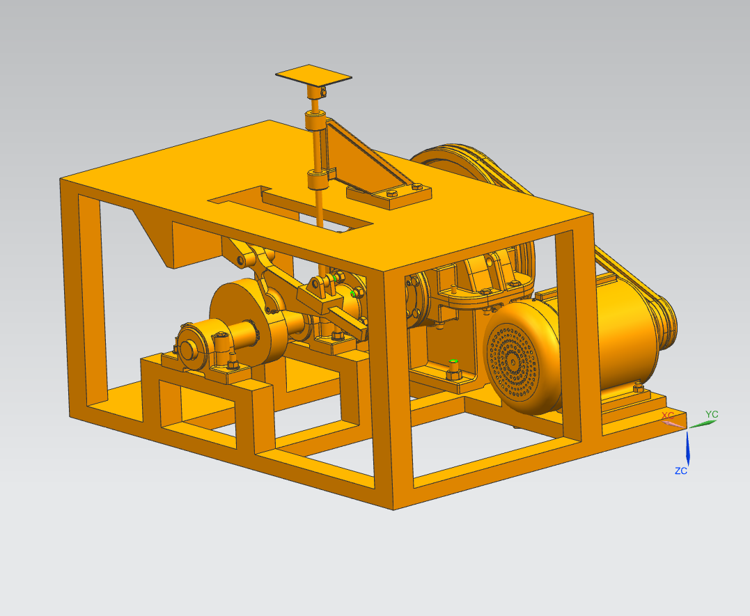 块状物品推送机机构设计