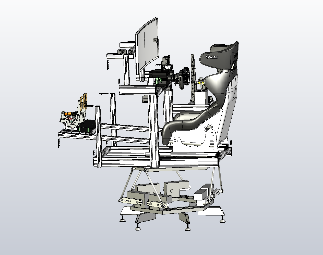 6自由度赛车运动模拟座椅