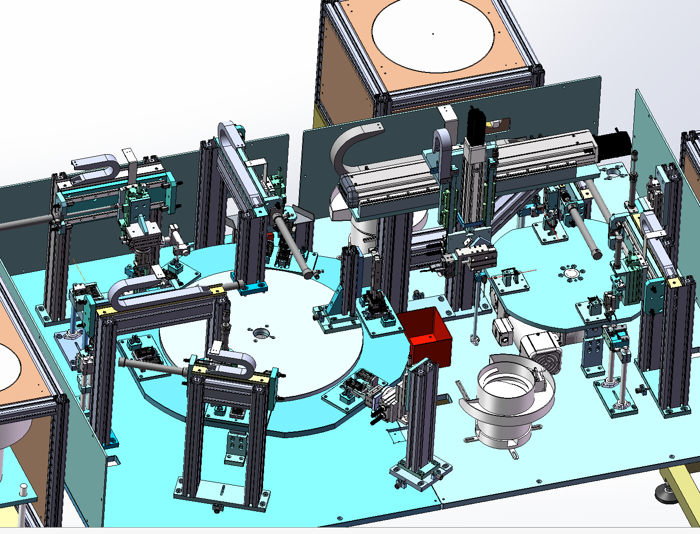 理发器开关组装（双转盘，锁螺丝，检测，6振动盘，翻转机构）