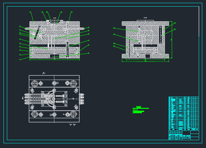 马桶按钮顶杆注塑模具设计+说明书